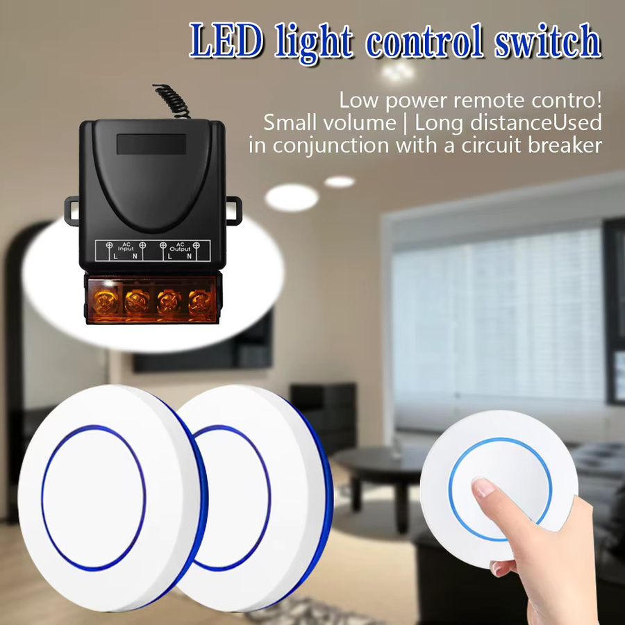 Szaoju RF-Sender Mini-Punktschalter mit 1CH Relais-Empfängermodul DC 12V 433MHz Universeller drahtloser Fernbedienungsschalter mit Wi-Fi - Bild 5