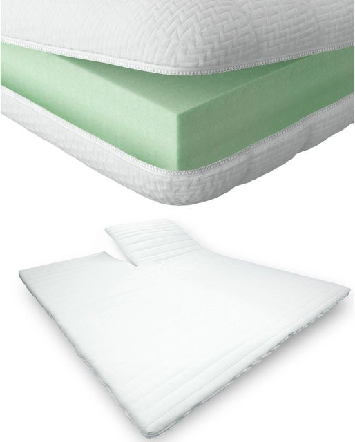 AM Qualitätsmatratzen Split Topper aus Komfortschaum in Weiß, B/T: 180 x 200 cm - Bild 1