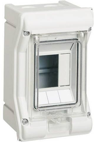 Hager Kleinverteiler VE103PN Aufputz in Weiß und Transparent aus Kunststoff - Bild 1