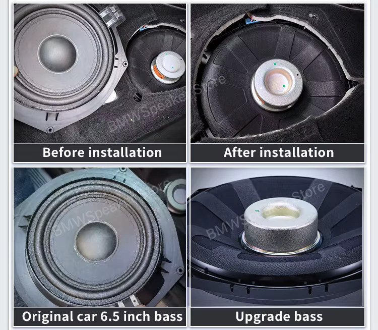 Harman Kardon 8 Zoll Subwoofer Lautsprecher in Schwarz für BMW F20 F22 F23 F25 F10 F11 F30 F11 3GT F47 F45 F46 F39 X1 X3 Serie - Bild 3