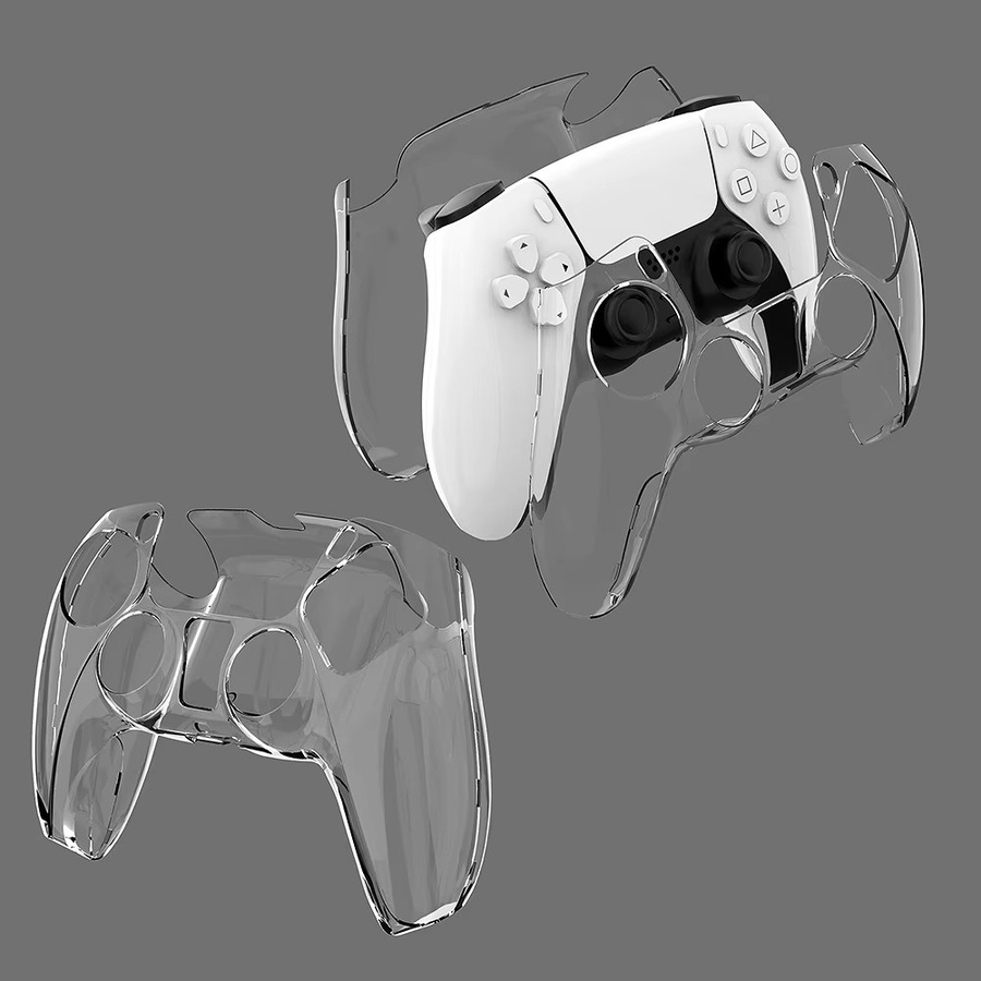 Sony DualSense Skin Shell transparente Hartschalen-Schutzhülle für PlayStation 5 Controller - Bild 1