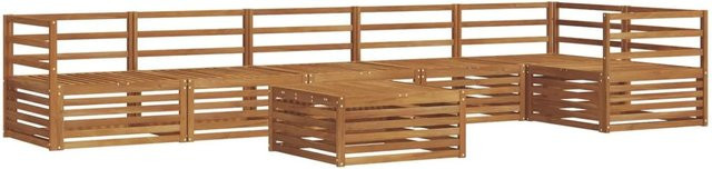vidaXL Outdoor-Sofagarnitur 7-teilig aus Massivholz Akazie in Braun - Bild 1