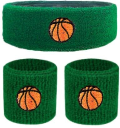 ZTTO Kinder Sport Stirnband und Armband Set, grün - Bild 1