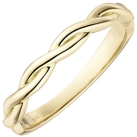 Colfem Ring 585 Gelbgold, geflochten, Damen, Ringgröße 54 - Bild 1