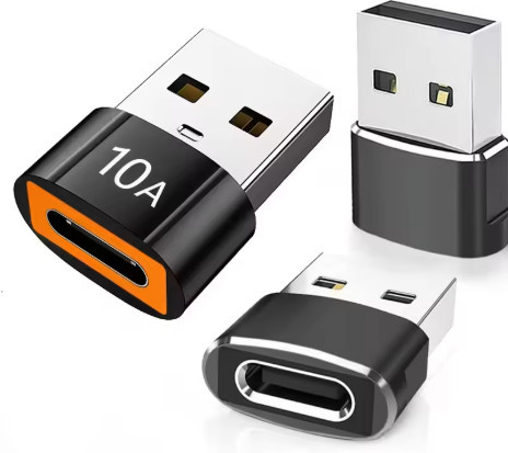 OTG USB-A auf USB-C Adapter für schnelle Datenübertragung und schnelles Laden, Multicolor - Bild 1