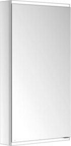 Keuco Spiegelschrank Royal Modular 2.0 mit LED-Beleuchtung und Sensor, 1-türig, links, B/H/T: 50 cm x 90 cm x 12 cm, Weiß/Silber - Bild 1