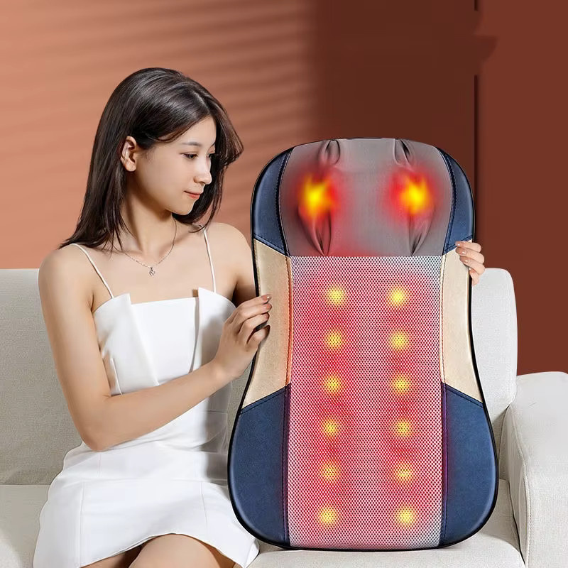 JAIYORL 4-in-1 Shiatsu Rückenmassagegerät mit Wärme, tragbares Massagepad für Büro und Zuhause - Bild 4