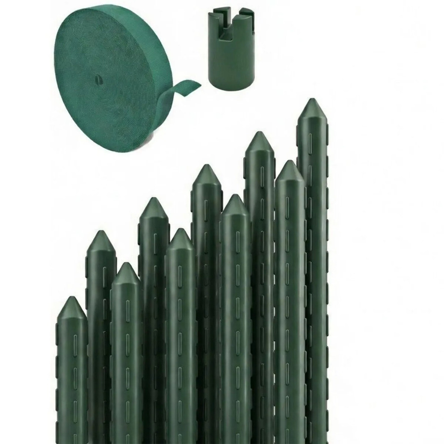 TTL GARDEN Rankstäbe Set Grün, 10er Set, Stahlkern mit Kunststoffbeschichtung, Höhe: 120 cm - Bild 2