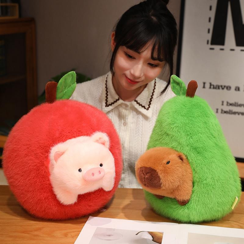 Süßer Mu Cheng Capybara Avocado Plüschtier Stofftier Puppe - Bild 2