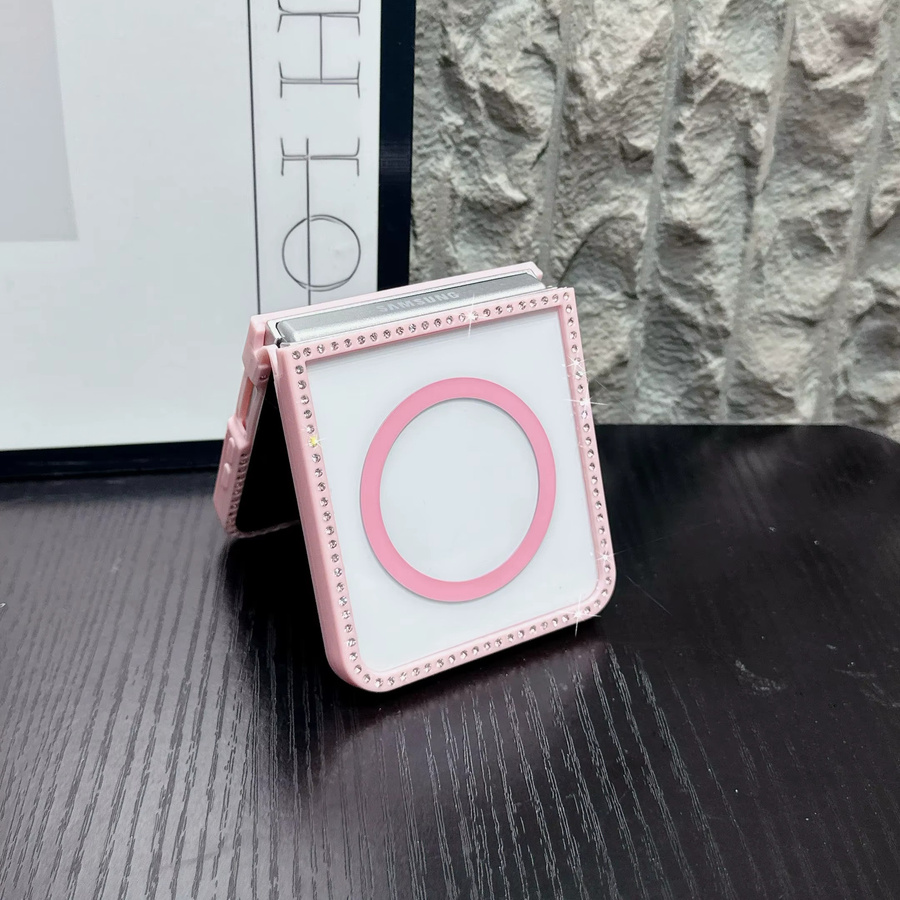 Doppelseitige Diamant-Handyhülle für Samsung Galaxy Z Flip 7FE, Flip 6, 5, 4, 3 und Flip 7 in Purple und Pink - Bild 3