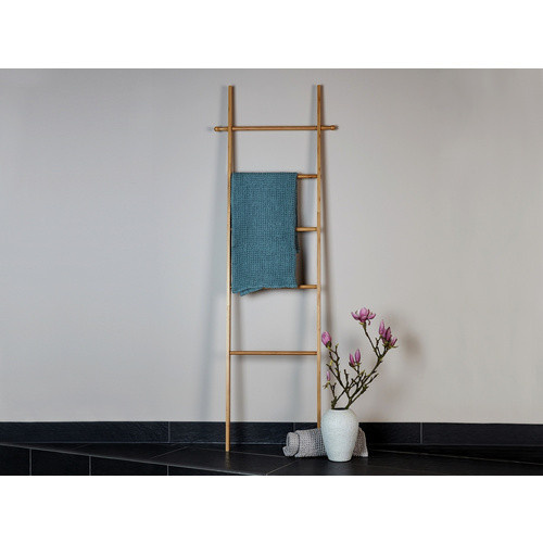 WENKO Handtuchleiter Bahari aus Bambus in Silberfarben, B/H/T: 43 x 170 x 33 cm - Bild 3
