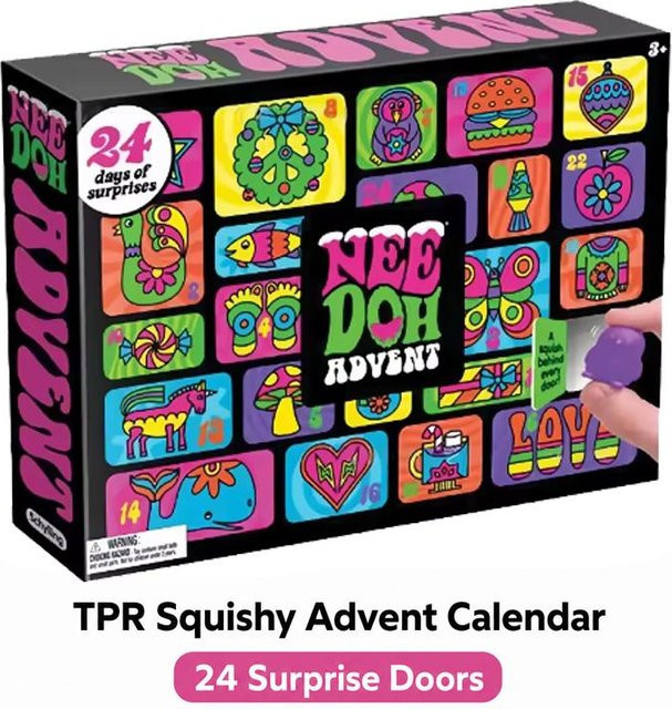 NeeDoh Adventskalender Blind Box Knet-Spaß, Weihnachten, ab 3 Jahre - Bild 1