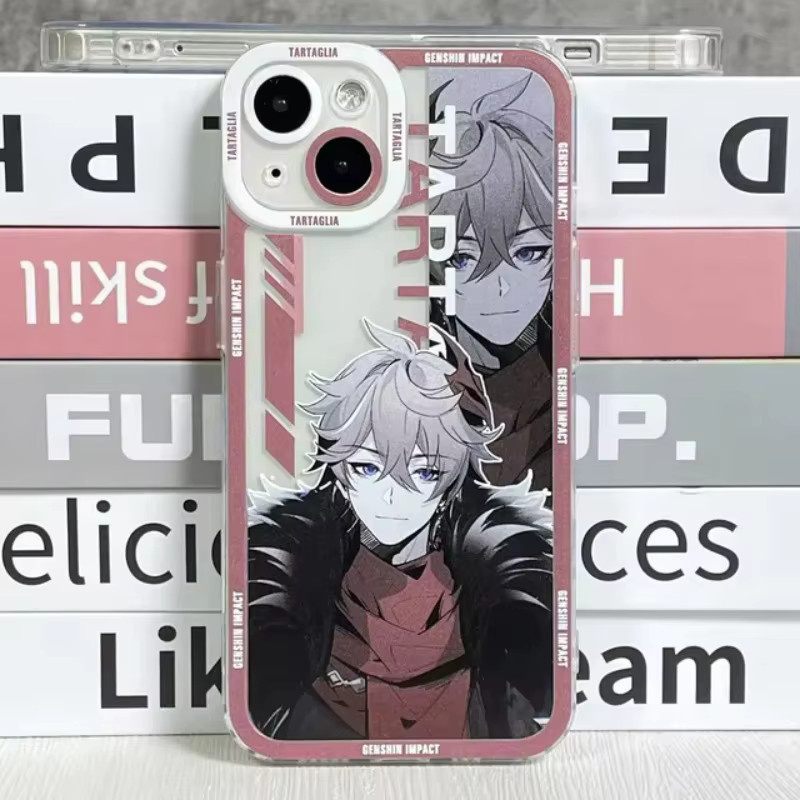 Genshin Impact Stoßfeste Handyhülle für iPhone 17 16 15 14 13 12 11 Pro Max Mini XS XR 7 Plus Transparent - Bild 2