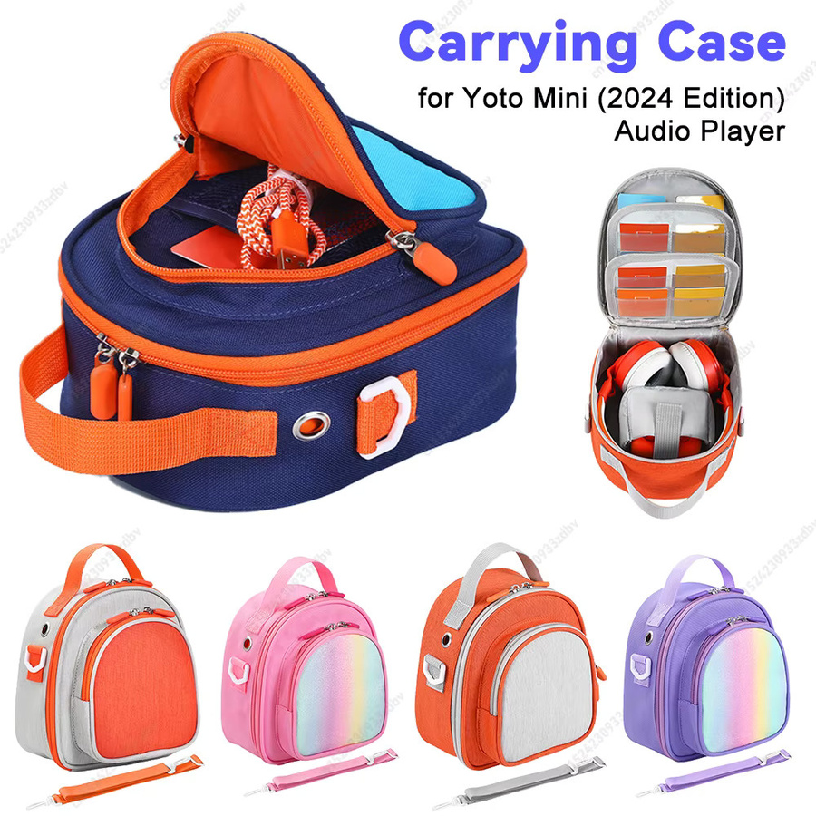 Yoto Reise-Aufbewahrungstasche für Yoto Mini 2024 Edition in Pink mit Kartenhalter für bis zu 30 Spielkarten und Zubehör - Bild 2