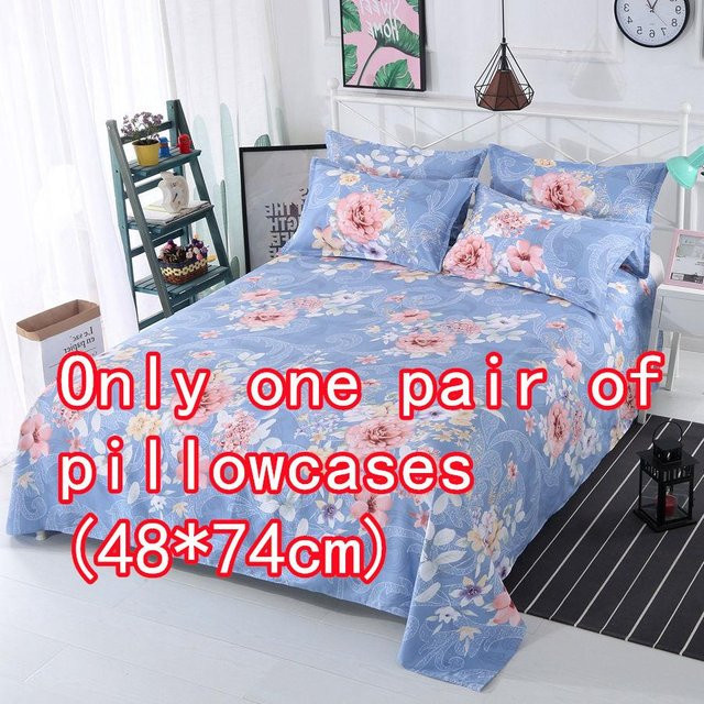 L.RIDING PULO Hautfreundliche Gebürstete Bettlaken und Kissenbezüge aus Polyester für alle Jahreszeiten, Kissenbezug B: 48 cm, L: 74 cm - Bild 1