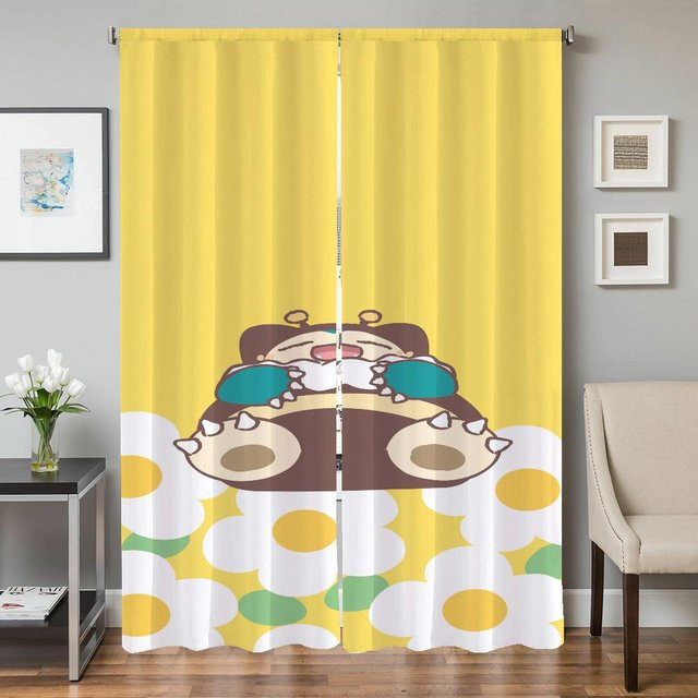 Set aus 2 Verdunkelnden Vorhängen mit Pokemon Motiv in Multicolor, Breite: 100 cm, Höhe: 130 cm - Bild 1