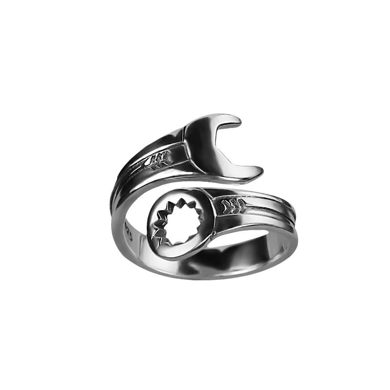 GaaBou Jewellery Ringe, 925 Silber, Schraubenschlüsselmotiv, Unisex - Bild 3