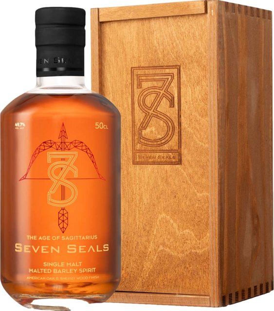 Seven Seals Innovation The Age of Sagittarius Single Malt Whisky, Schweiz, 49,7 % Vol., 0,5 l - Bild 1