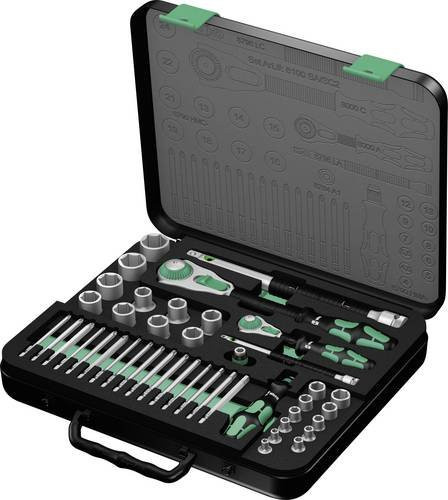 Wera 8100 SA/SC 2 Zyklop Speed-Knarrensatz metrisch, 43-teiliges Steckschlüsselsatz-Set mit 1/4 Zoll und 1/2 Zoll Antrieb - Bild 1