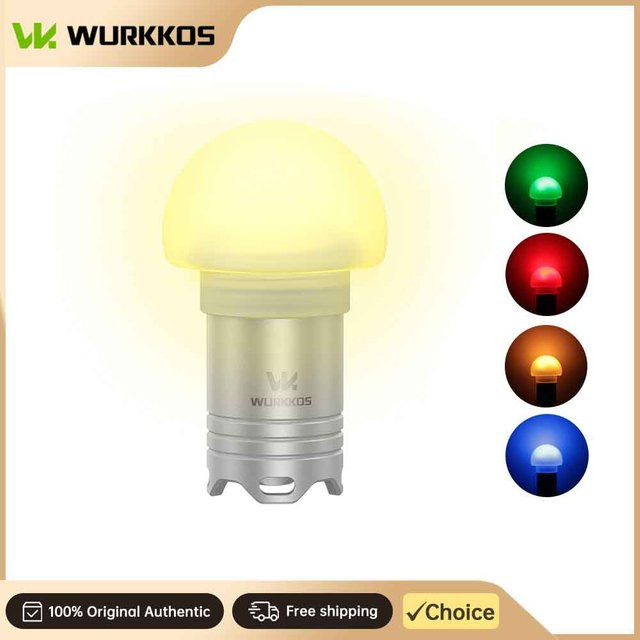 Wurkkos DL04 Mini-Tauchlampe mit 3000K Lichtfarbe, wasserdicht bis 100 Meter, im Schlüsselanhänger-Stil - Bild 1