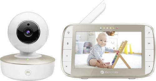 Motorola VM50G Babyphone mit Kamera in Weiß mit Nachtsicht, Gegensprechfunktion und Temperaturanzeige - Bild 1