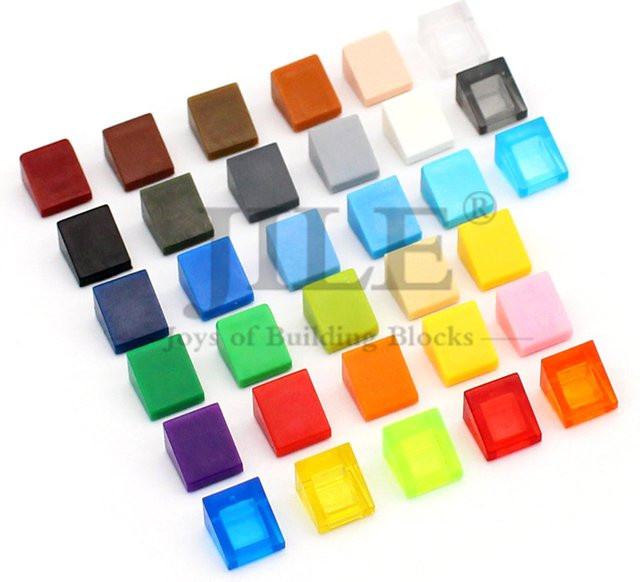 Jile Moc Slope 30 1x1x2/3 54200 Bausteine, 500-teiliges Set, Schwarz, Bunt / Mehrfarbig - Bild 1