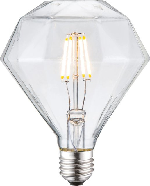 Just Light. LED Filament Leuchtmittel E27, 4 W, 2700 K Warmweiß, dimmbar, transparent - Bild 1