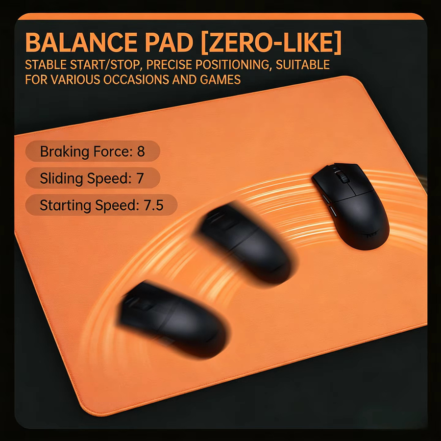 ATK Kong Series Gaming-Mauspad Extra Groß, XSOFT Esports Mausmatte für professionelle Gamer, Orange, Dicke: 0,4 cm - Bild 3