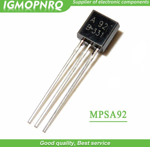 100 Stück MPSA92 BIS-92 A92 TO92 Trioden Transistoren in Schwarz - Bild 1