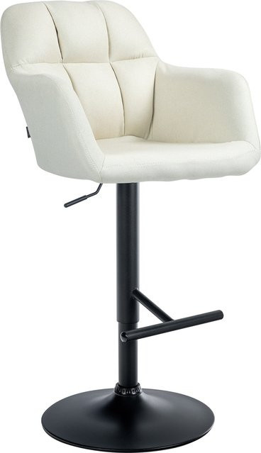 CLP Barhocker Natoma mit Stoffpolsterung und Metallgestell, 360 Grad drehbar und höhenverstellbar, B/T/H: 57 x 59 x 118 cm - Bild 1