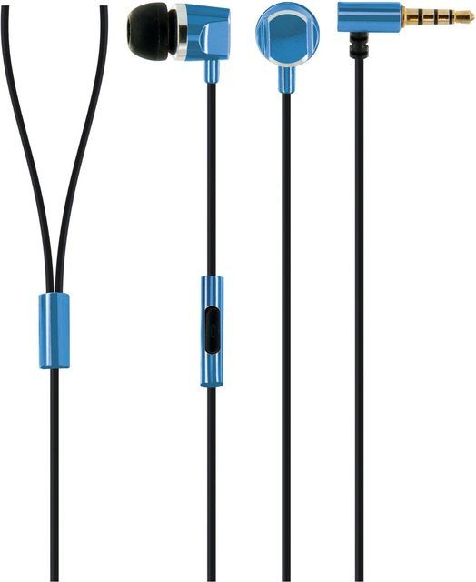 Schwaiger In-Ear Kopfhörer mit 3,5 mm Klinkenanschluss in Blau - Bild 1