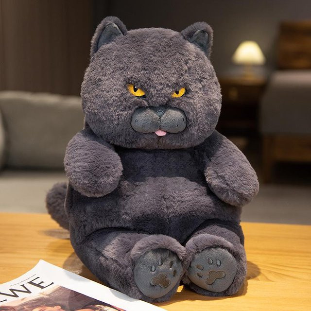 Yiran toy Britisch Kurzhaar Katze, Plüschtier, Grau, 45cm - Bild 1
