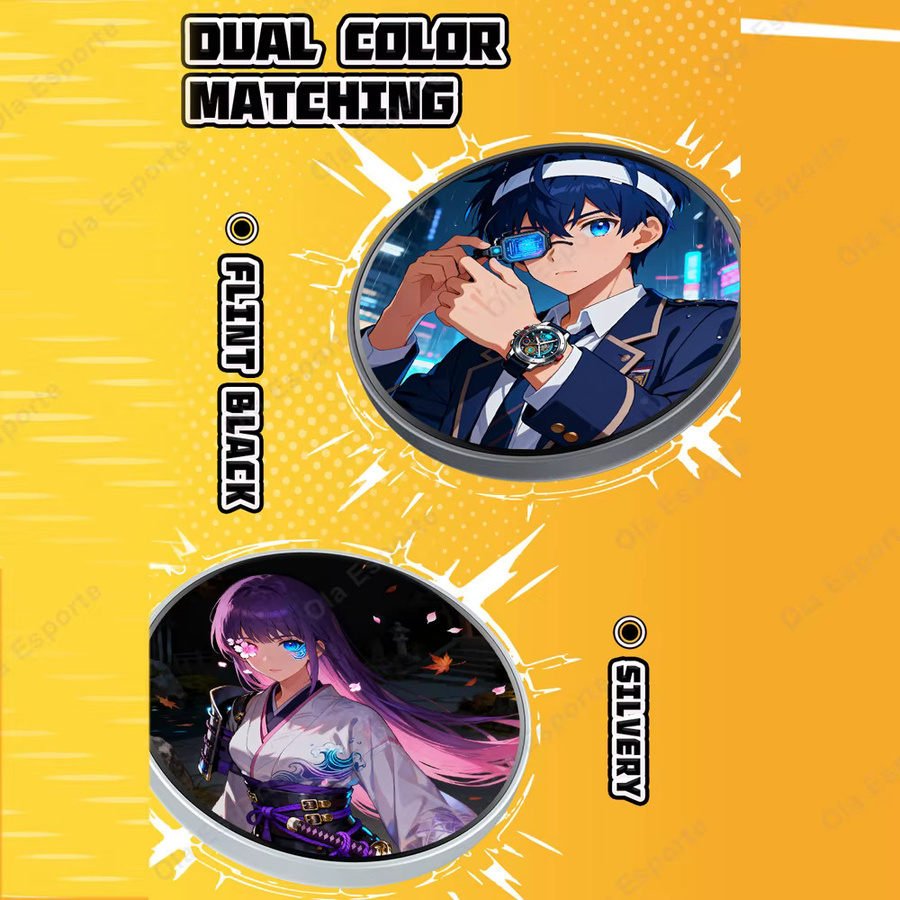 Ola Esporte Dynamisches E-Badge Display Pin in Schwarz für Anime-Merchandise - Bild 2