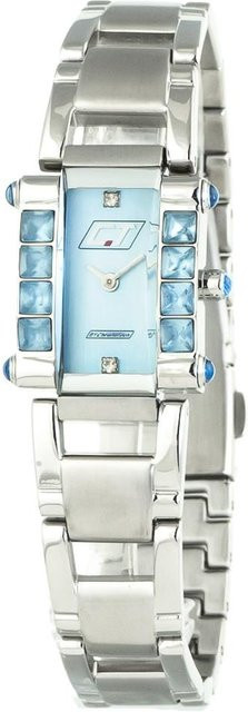 CHRONOTECH Analoguhr, Quarz, Edelstahl, Blau, Damen - Bild 1