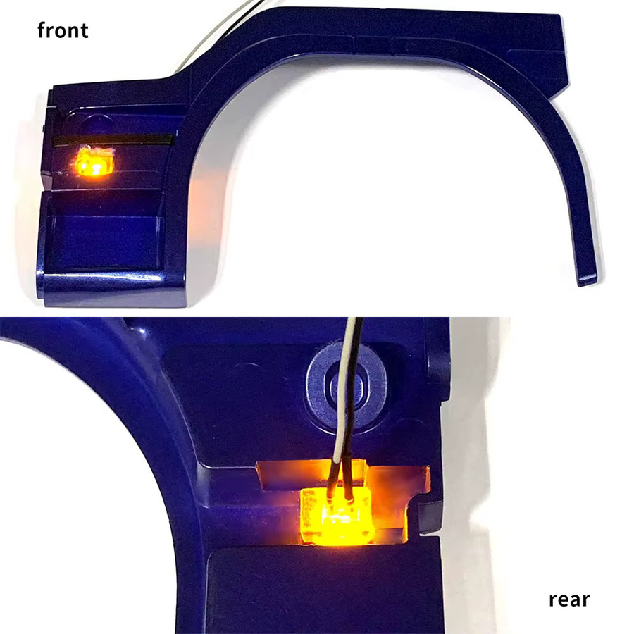 TRINOOD Fußpedal-Blinkerleuchte, 1 Paar, LED-Lampe, 3 V, 3 Farben - Bild 5