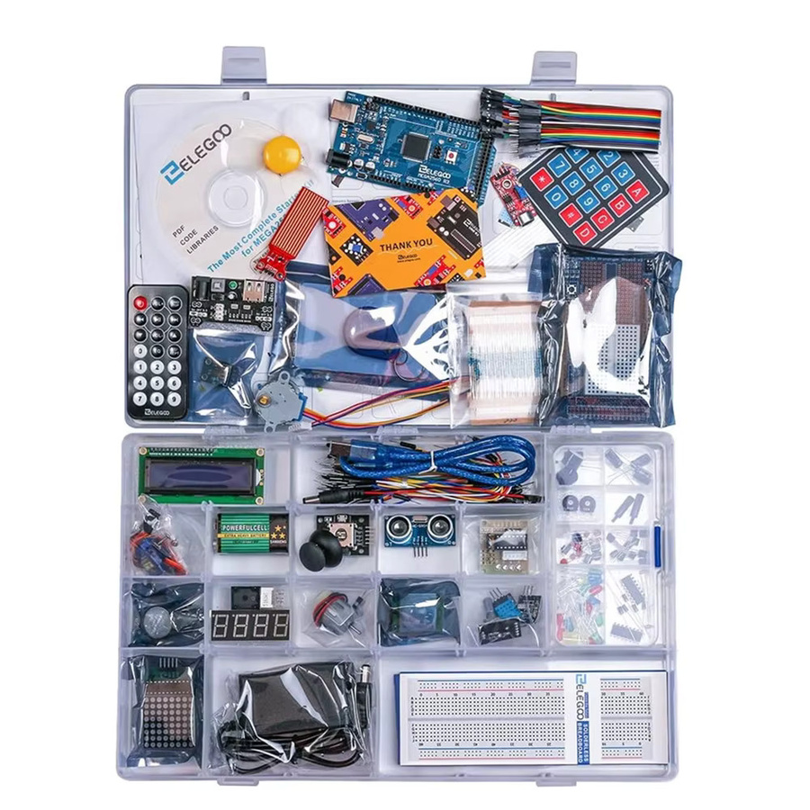 ELEGOO Mega R3 Ultimate Starter Kit DIY Elektronik-Bausatz mit Tutorial für Arduino IDE, Multicolor - Bild 3