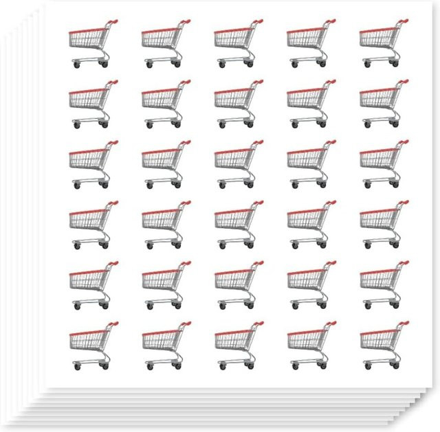 600 Stück selbstklebende Aufkleber in Weiß für Planer, Kalender, Scrapbooking und Basteln, 0,5-Zoll Etiketten aus Papier - Bild 1