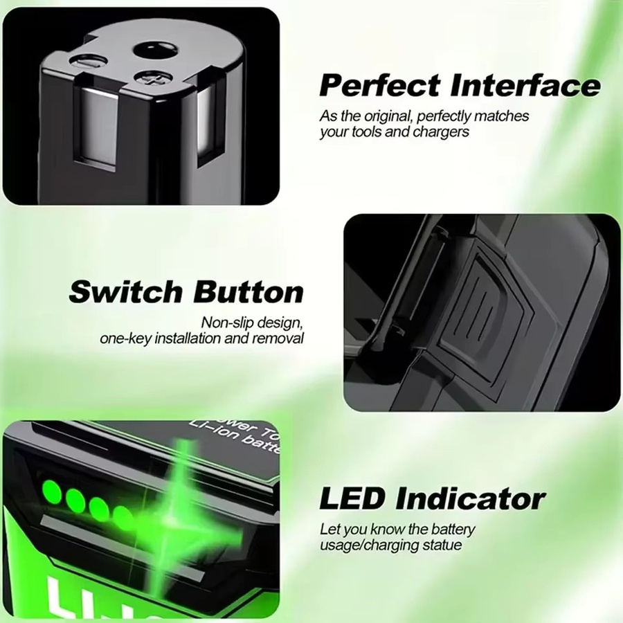 RYOBI 18V Lithium-Ionen-Akku One+ Plus 8000mAh in Schwarz für Elektrowerkzeuge - Bild 5