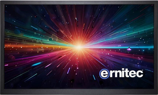 Ernitec 27 Full-HD Touch-Monitor in Schwarz, vandalen- und wasserdicht, mit HDMI und USB - Bild 1