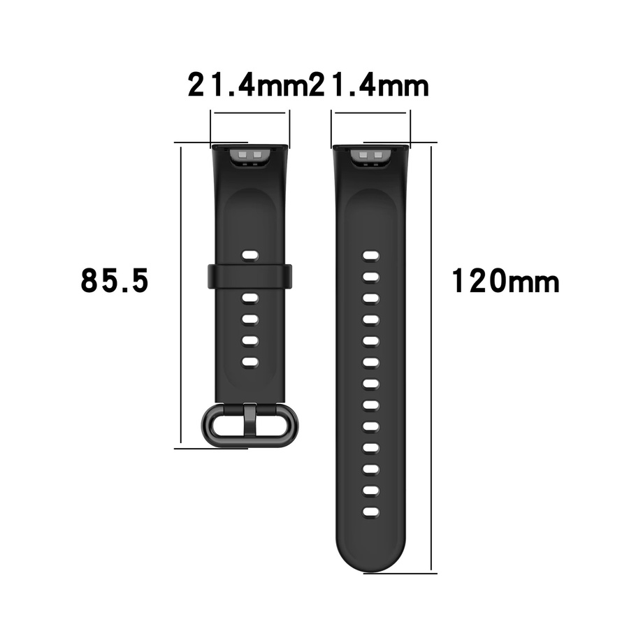 Smartwatch Silikonarmband für Xiaomi Redmi Watch 2, Schwarz, Unisex - Bild 2