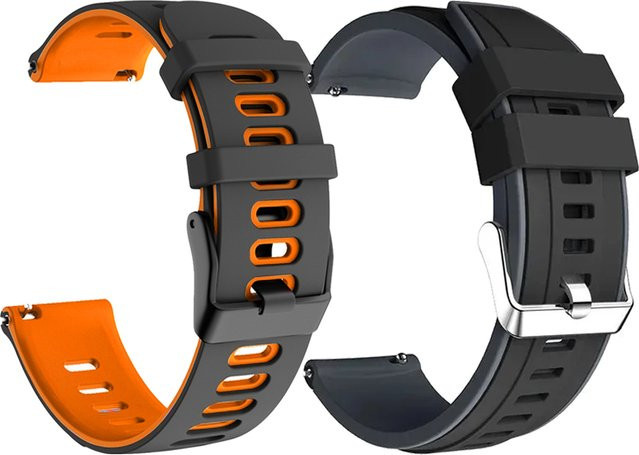 Uhrenarmband Silikon, Schwarz, Unisex - Bild 1