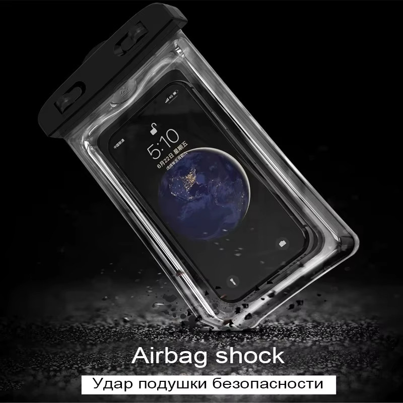 Wasserdichte Schwimmtasche mit Airbag-Funktion als Handyhülle für iPhone, Samsung und Xiaomi in Blau - Bild 5