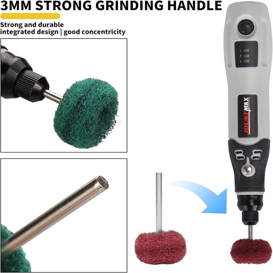 NuoDunco Mini-Bohrer Schleifbürste Nylon-Polierscheibe 1 Zoll für Rotationswerkzeuge (10/40 Stück) - Bild 4