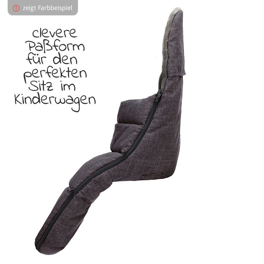 Fillikid Fleece-Fußsack Kinley in Schwarz aus Polyester - Bild 4