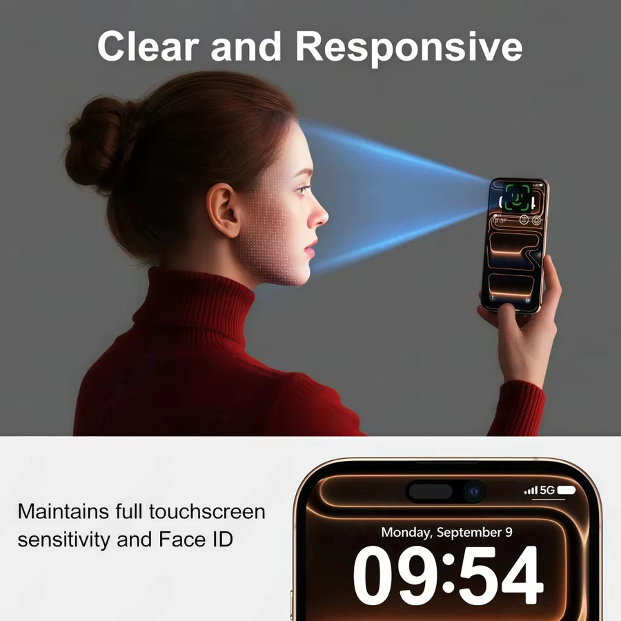 SFHOMIE 4er Set HD Gehärtetes Glas Displayschutzfolie für iPhone 11 bis iPhone 17 Pro Max und Plus in Transparent - Bild 3