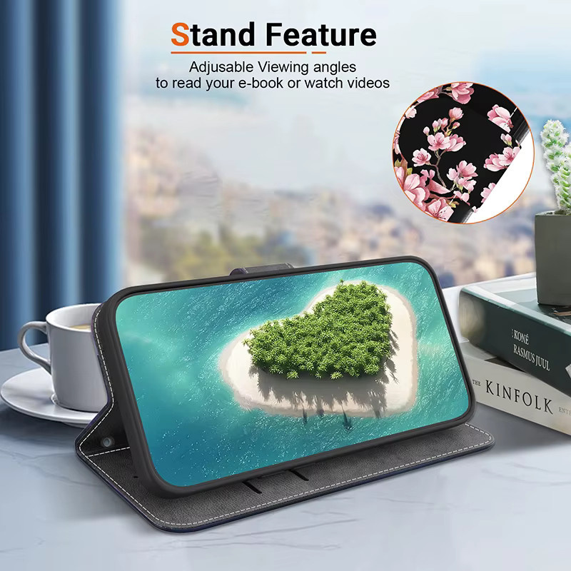 Stand Flip Wallet Case Leder Schutzhülle für Samsung Galaxy S21 S22 S23 S24 S25 S26 Plus Ultra FE Pro Edge in Multicolour - Bild 3