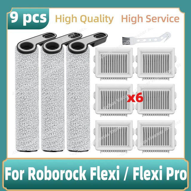 Weicher Rollenbürstenfilter kompatibel mit Roborock Flexi und Flexi Pro Staubsaugerteilen - Bild 1
