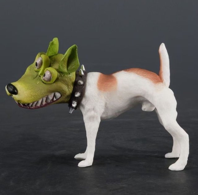 Bandai Figurenmodell kleiner Hund, Kunststoff, Bunt / Mehrfarbig - Bild 1