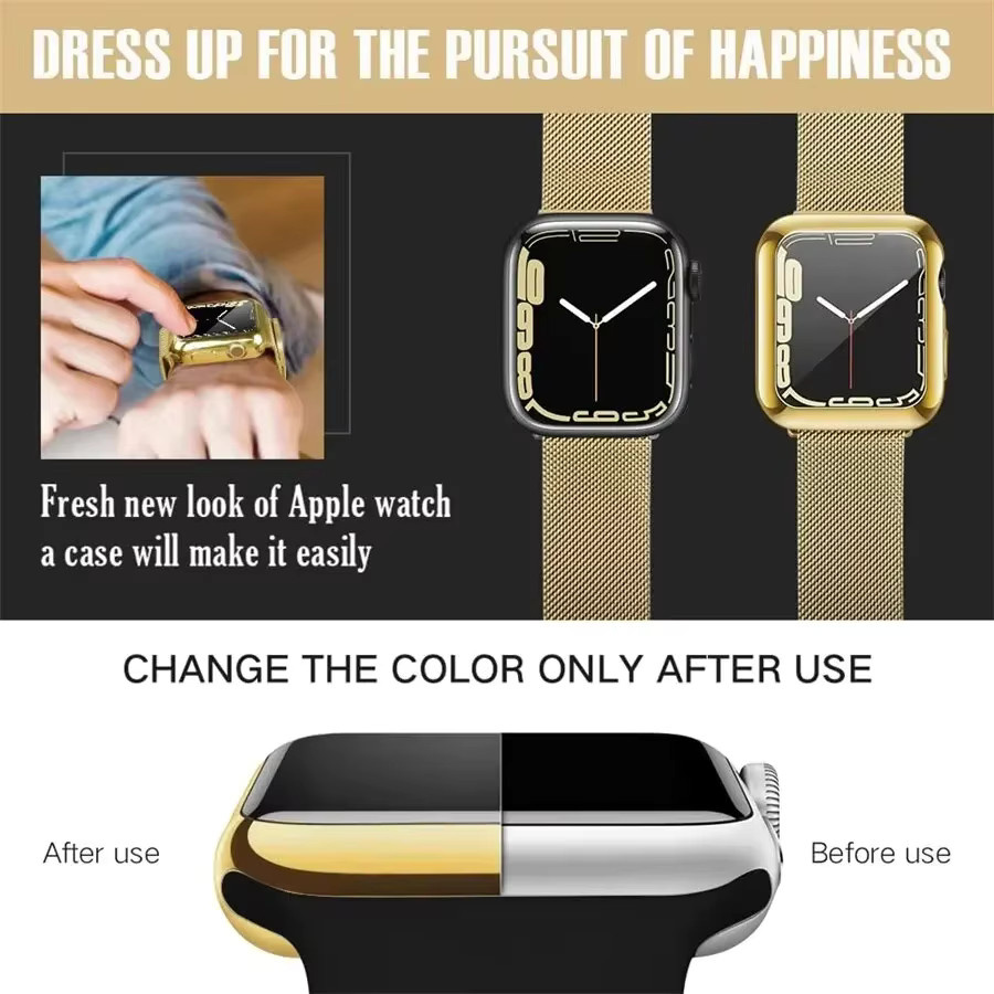 Apple Uhrenzubehör, TPU-Abdeckung, transparent, Unisex - Bild 4