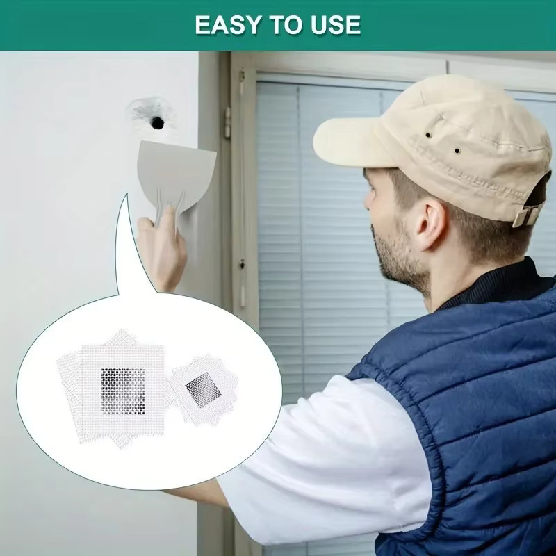 Wand-Reparatur-Patch Set zur Ausbesserung von Rissen und Löchern in Weiß - Bild 3